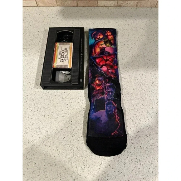 2019 Halloween Horror Nights ghost buster Socks In VHS Packaging ba - Picture 3 of 4
